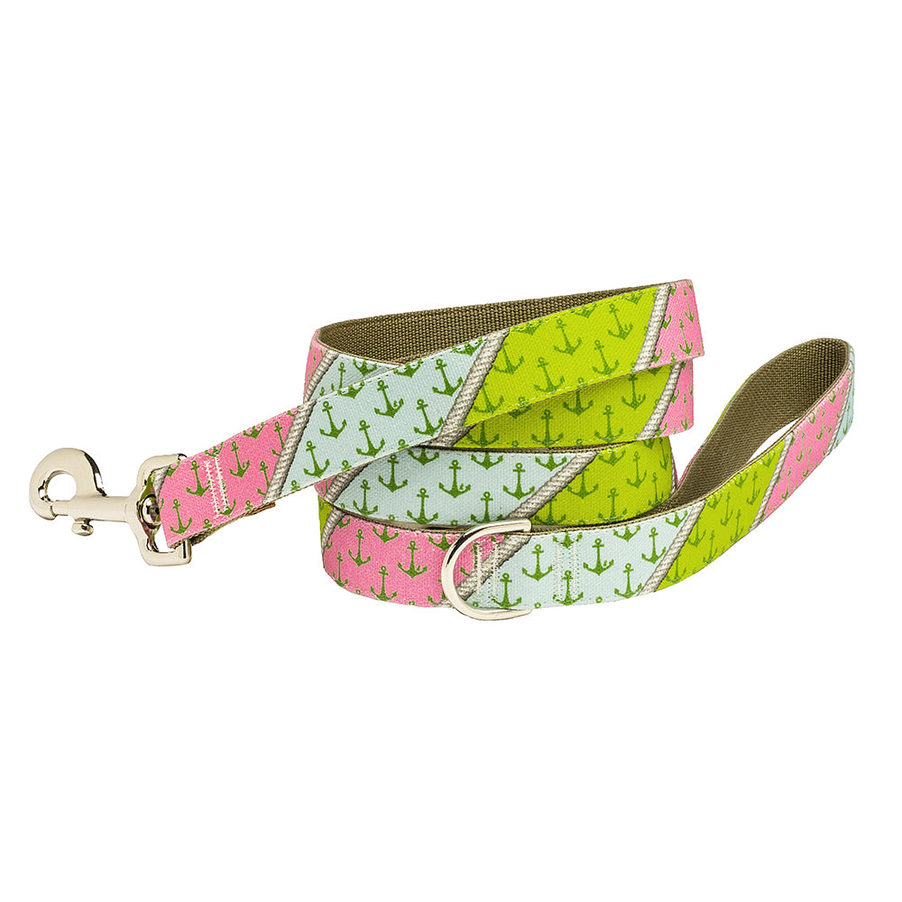 Our Good Dog Spot Palm Beach Anchor Patchwork Dog Lead
