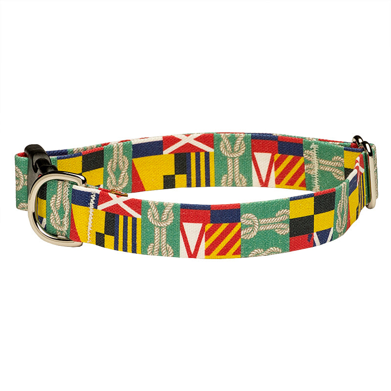 Our Good Dog Spot Corinthian Dog Collar Green