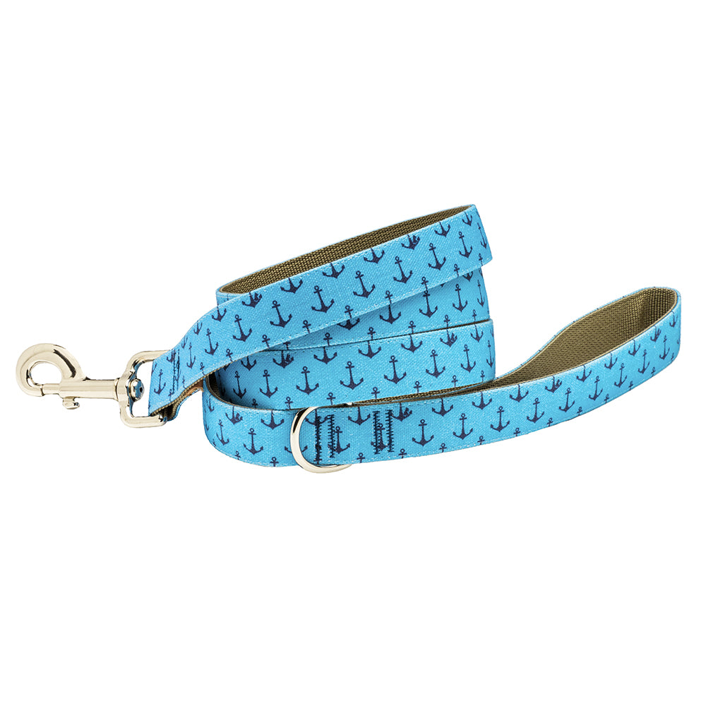 Our Good Dog Spot Anchors Aweigh Dog Lead Blue