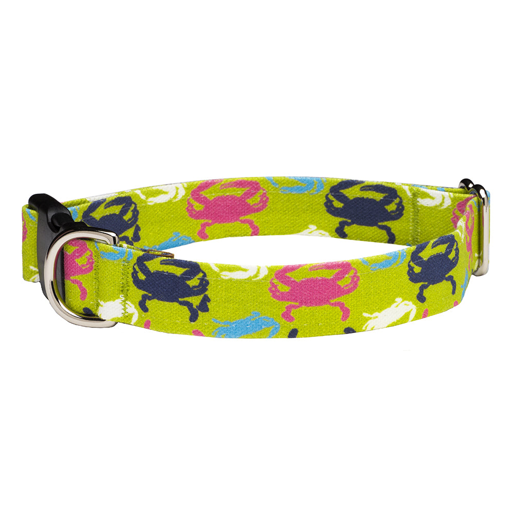 Our Good Dog Spot Chesapeake Crab Dog Collar Green