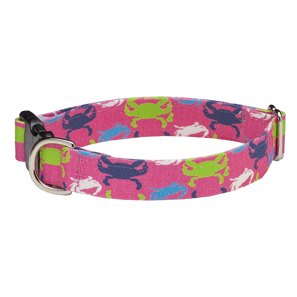 Our Good Dog Spot Cheasapeake Crab Dog Collar Pink