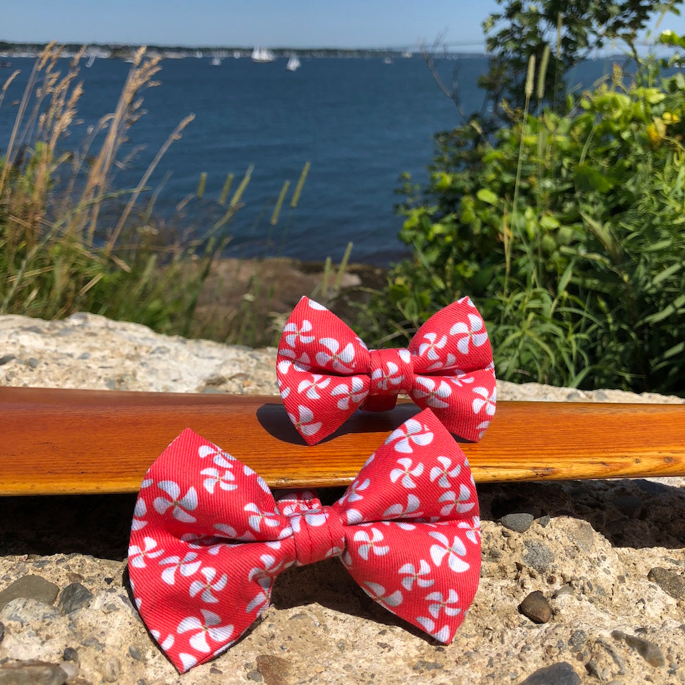 Our Good Dog Spot Red Propeller Bow Tie