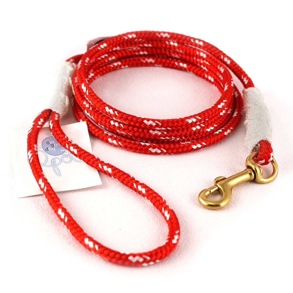 Our Good Dog Spot Sankaty Red Small Lobsterman Lead