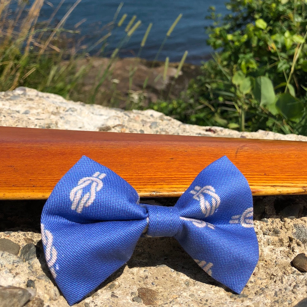 Our Good Dog Spot Royal Thames Knot Bow Tie - Blue