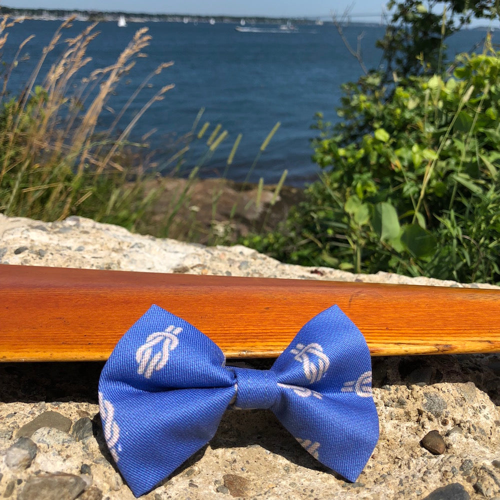 Our Good Dog Spot Royal Thames Knot Bow Tie - Blue