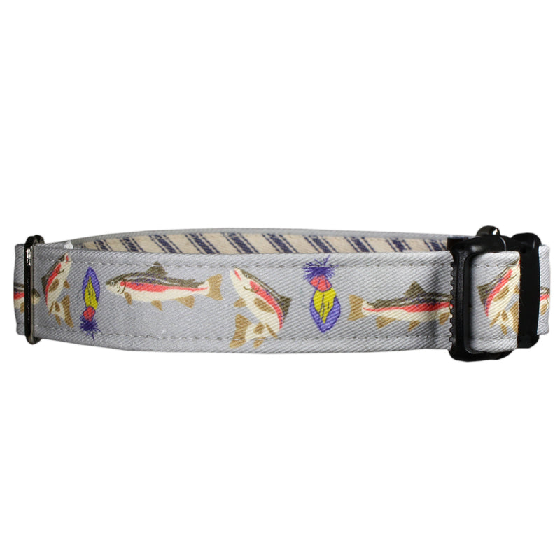 Freshwater Trout Dog Collar - Stone