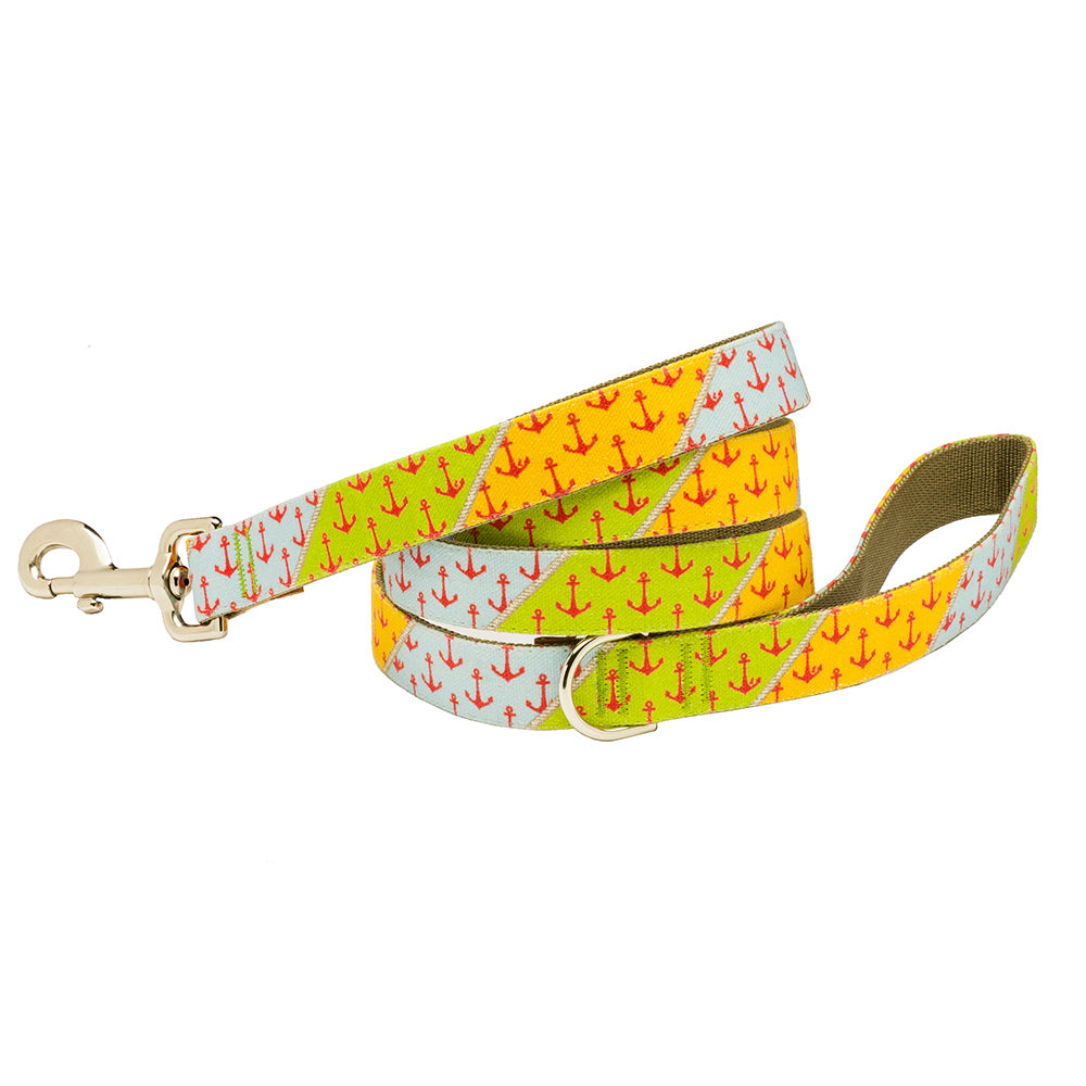 Our Good Dog Spot Yachtsmans Anchor Patchwork Dog Lead