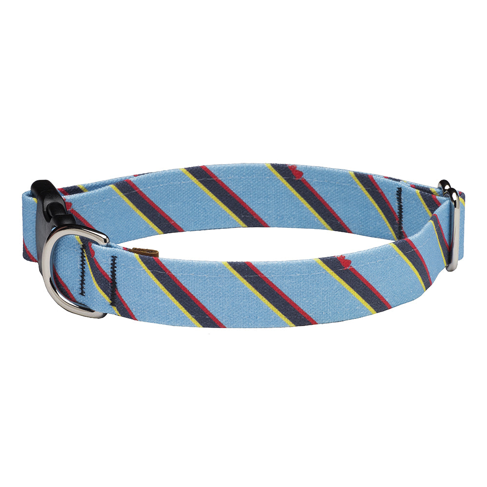 Our Good Dog Spot Prep Repp Blue Stripe Dog Collar
