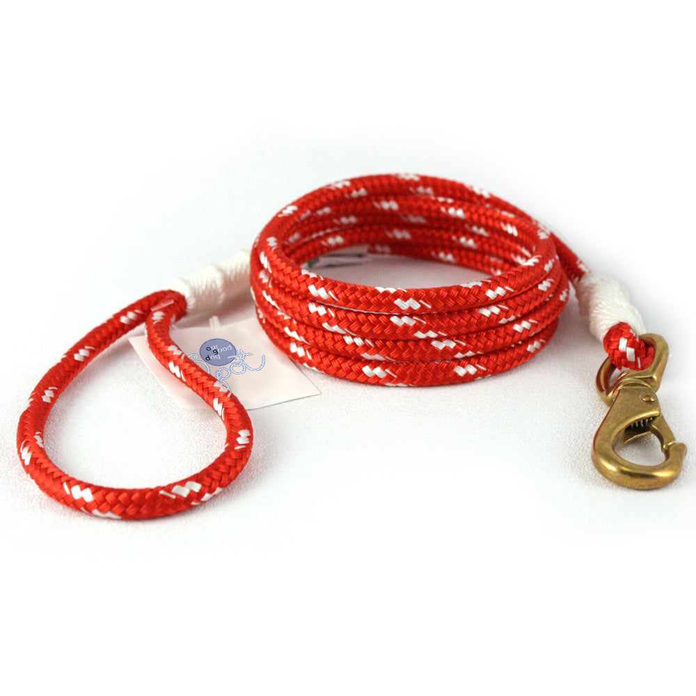 Our Good Dog Spot Large Sankaty Red Lobsterman Lead