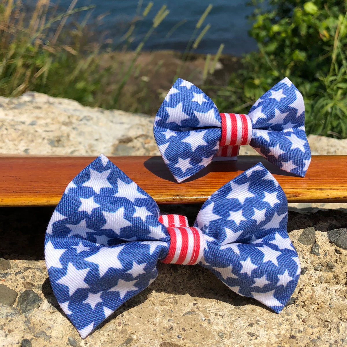 Our Good Dog Spot Stars and Stripes Forever Bow Tie