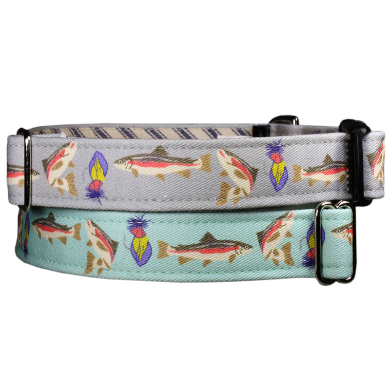 Freshwater Trout Dog Collar - Mint